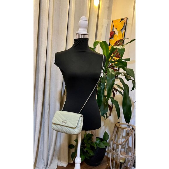 AUTHENTIC TORY BURCH SAGE GREEN KIRA HANDBAG - Picture 9 of 10